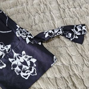 LOFT cold shoulder cotton shirt-blouse